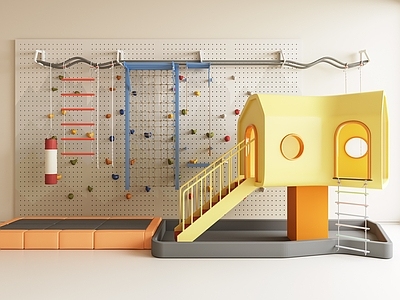 现代娱乐器材 攀爬网 攀爬墙 爬梯 儿童洞洞板 攀爬网 儿童攀