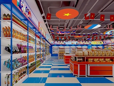 现代轻奢超市 俄罗斯国家馆 俄罗斯超市 俄罗斯零食店 国际商品店