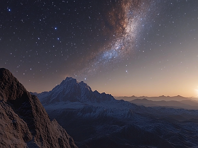 现代天空外景 夜晚天空 星空