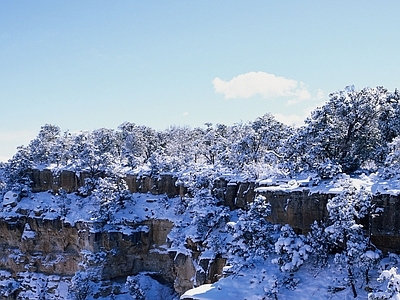 现代风景 山 雪山 蓝天