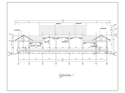 中式廊架 文化长廊 中式廊架 施工图