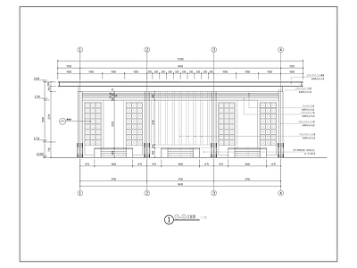 现代廊架 观赏花架 廊架 施工图