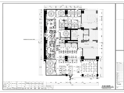 现代工装餐饮空间 餐厅 施工图