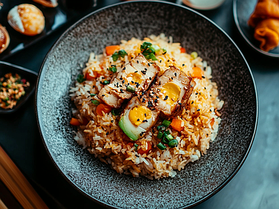 现代美食 炒米饭