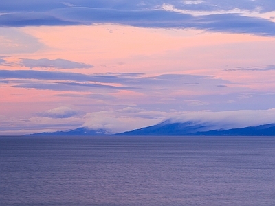 现代风景 夕阳 海洋