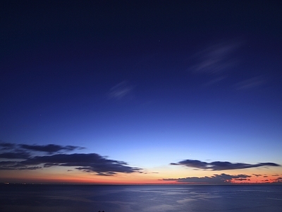 现代风景 夕阳 海洋