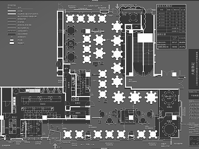 现代新中式茶餐厅 港式海鲜餐厅 冰室 施工图