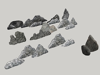 现代新中式石头 太湖石 景观石 泰山石 雪浪石