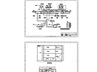 水处理 医疗污水处理站 污水处理站流程图 污水处理站平面图 施工图