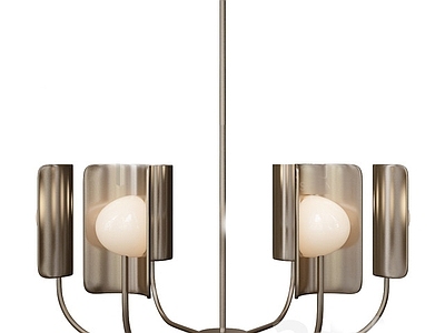 现代封闭式厨房 Mm Lampadari叶子四轻金属枝形吊灯