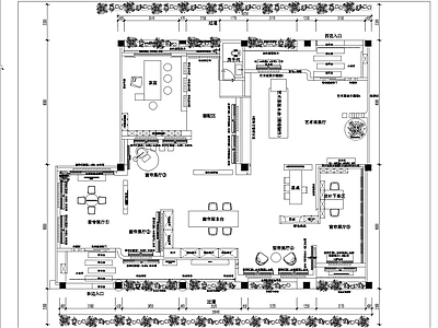 现代其他商业空间 软装定制专卖店 施工图
