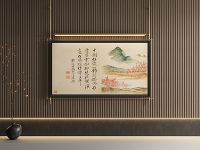 新中式中式挂画 办公室挂画 玄关挂画 客厅挂画 茶室挂画