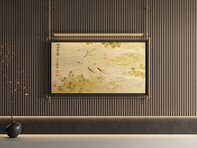 新中式中古挂画 玄关挂画 办公室挂画 客厅挂画 书房挂画 茶室挂画