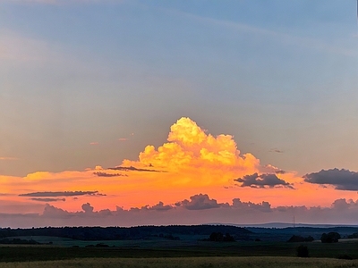 现代天空外景 黄昏天空 夕阳天空 傍晚