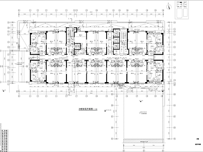 现代办公楼建筑 中海地产办公大楼 平立剖全套图纸 办公楼平面图 高层办公楼 施工图