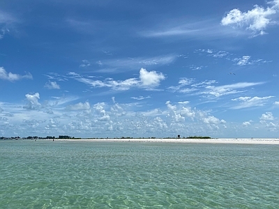 现代风景 蓝天海面