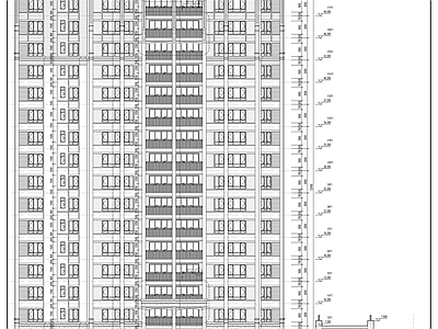 现代住宅楼建筑 狮岭镇前进安置区 施工图