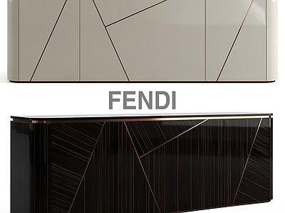 现代轻奢餐边柜 Fendi 成品餐边柜 酒柜餐边柜 矮柜 备餐柜餐边柜