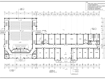 现代学校建筑 综合楼图书馆建施 施工图