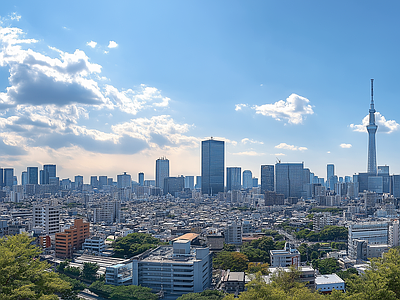 现代城市外景 城市白天外景