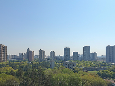 现代城市外景 城市白天外景