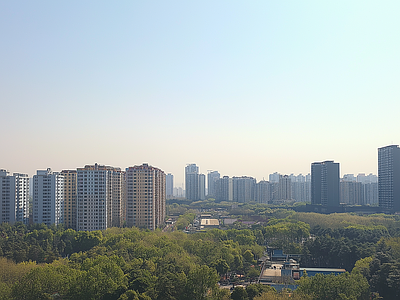 现代城市外景 城市白天外景