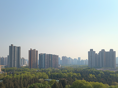 现代城市外景 城市白天外景