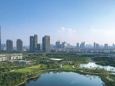 现代城市外景 城市白天外景