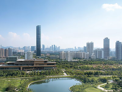 现代城市外景 城市白天外景