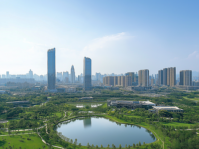 现代城市外景 城市白天外景