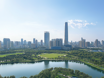 现代城市外景 城市白天外景