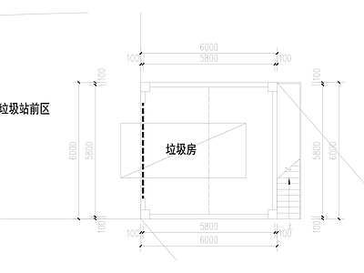现代其他公共建筑 废品收集站 平立剖全套图纸 施工图