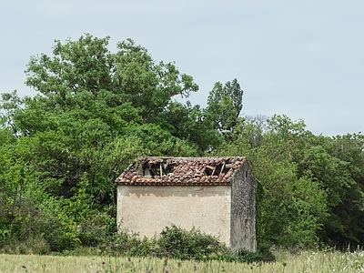 现代风景 建筑 老旧 乡村 农村