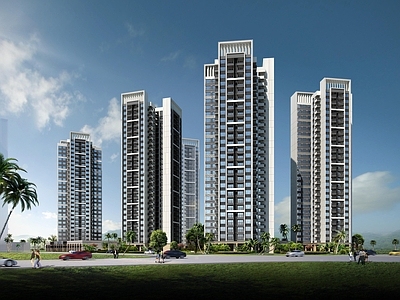 现代住宅楼建筑 惠州雅居乐小金口 平立剖全套图纸 施工图