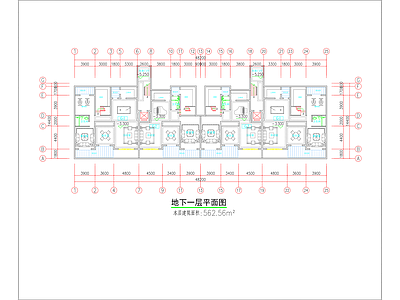 现代住宅楼建筑 小洋房双拼户型 退台跃层产品 施工图