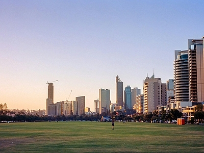 现代城市外景 白天城市外景