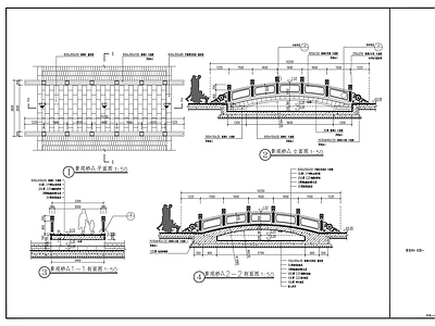 景观节点 景观桥 施工图