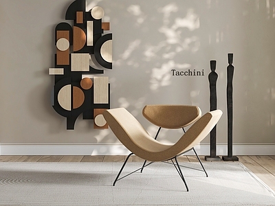 现代中古休闲椅 tacchini 月亮椅 布艺休闲椅 墙饰 雕塑摆件