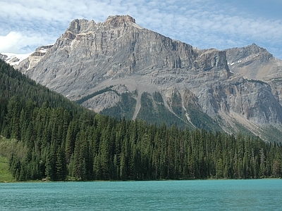 北欧风景 山 群山 湖水