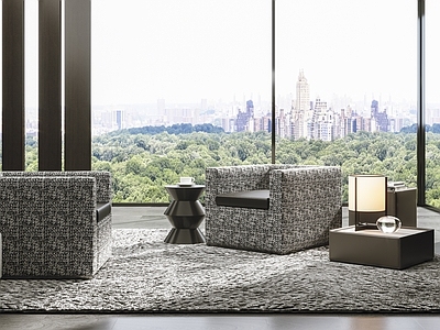 现代意大利 Minotti 现代休闲椅