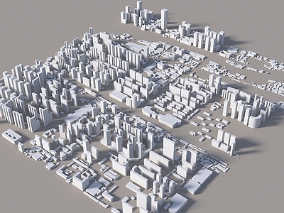 现代简模规划 鸟瞰玻璃体建筑 规划体块建筑 现代简模规划 城市建筑 体块鸟瞰素材