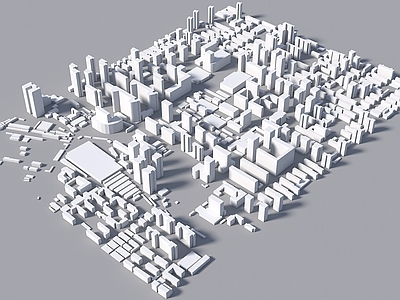 现代简模规划 鸟瞰玻璃体建筑 规划体块建筑 现代简模规划 城市建筑 体块鸟瞰素材