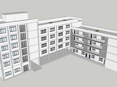 现代极简学校建筑 教学楼 实验楼 大学教学楼 中小学教学楼 施工图