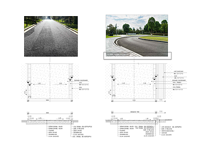 现代乡村景观 道路沥 施工图