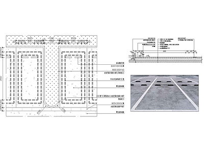 现代乡村景观 停车位 施工图