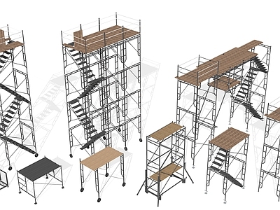 工业其他架子 施工脚手架组合 脚手架高架组合