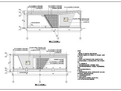 现代廊架 异形廊架 施工图