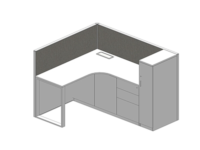 现代其他桌子 屏风工位