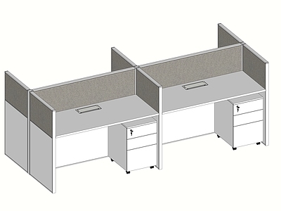 现代其他桌子 屏风工位