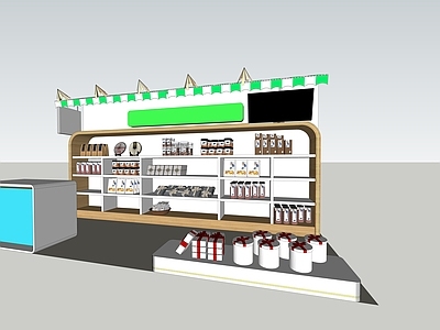 现代超市 超市生活用品区 家居展示 DP点 生活方式店